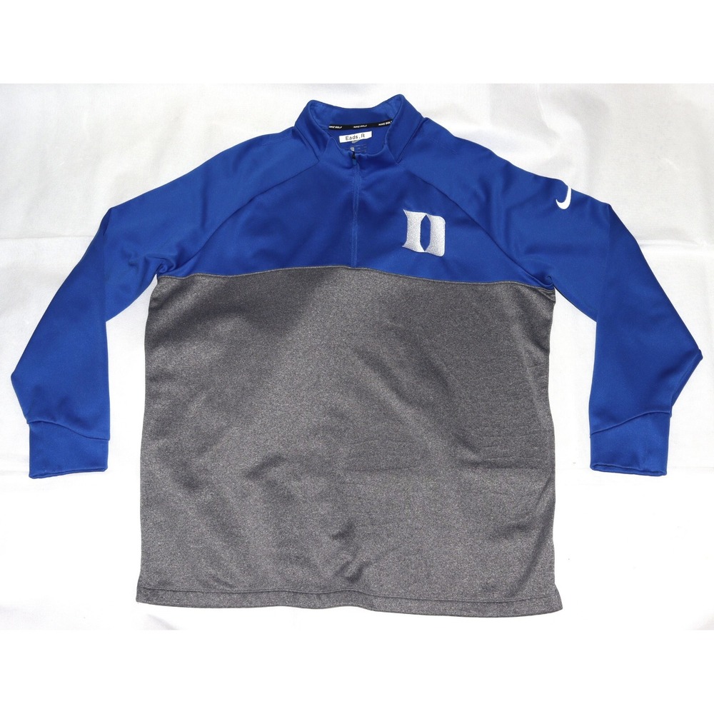 SOLD Nike Golf Duke University Mock‎ Neck 1/4 Zip Pullover Size 2XL 854498-480